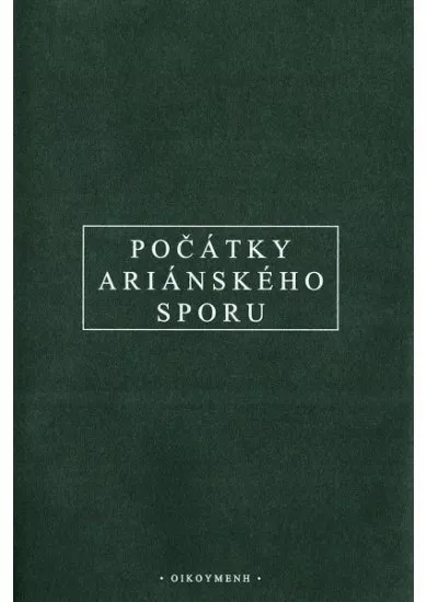 Počátky ariánského sporu