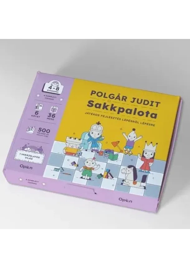 Polgár Judit - Polgár Judit: Sakkpalota - Játékos fejlesztés lépésről lépésre (6 kötet 1 dobozban)