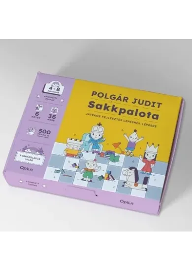 Polgár Judit: Sakkpalota - Játékos fejlesztés lépésről lépésre (6 kötet 1 dobozban)