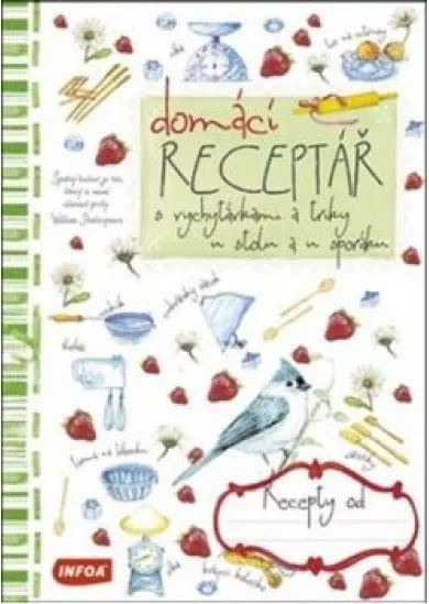 Recepty - Domácí receptář - Zápisník na recepty