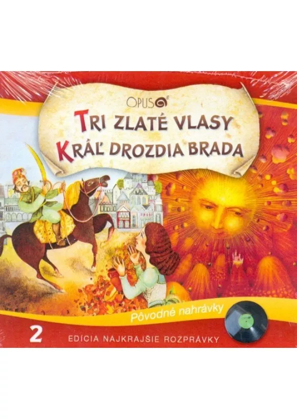 autor neuvedený - CD - Najkrajšie rozprávky 2 - Tri zlaté vlasy, Kráľ drozdia brada