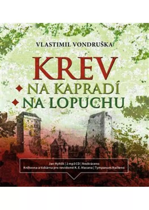 Vlastimil Vondruška, Tympanum - Krev na kapradí / Krev na lopuchu (2x Audio na CD - MP3)