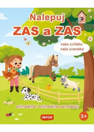 Nalepuj zas a zas - Naše zvieratká- snímatelné samolepky