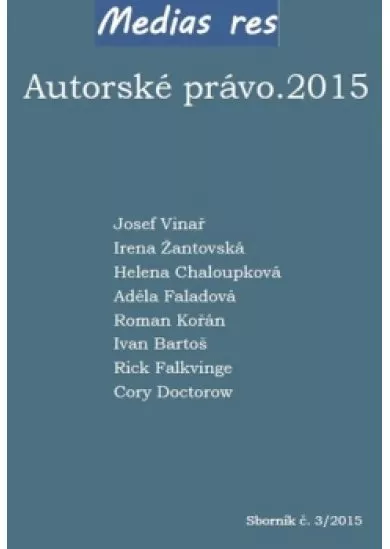 Autorské právo.2015