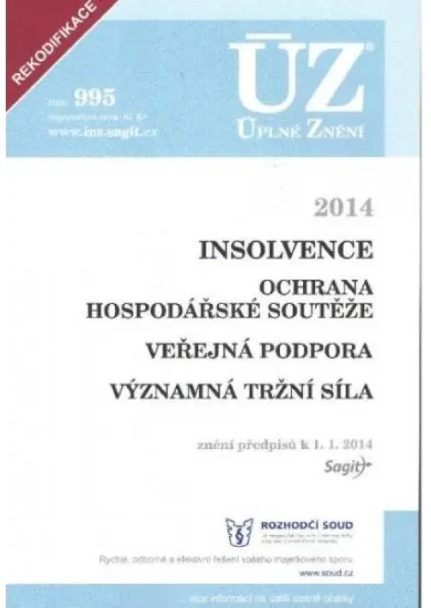 kolektív - ÚZ č.995 Insolvence