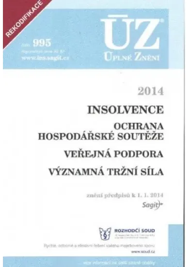 ÚZ č.995 Insolvence