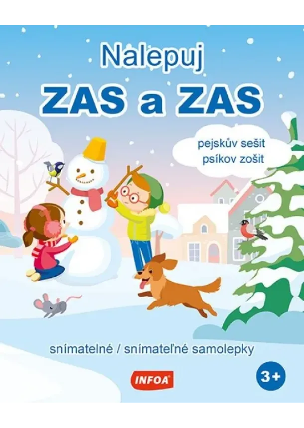 kol. - Nalepuj zas a zas - Psíkov zošit - snímatelné samolepky