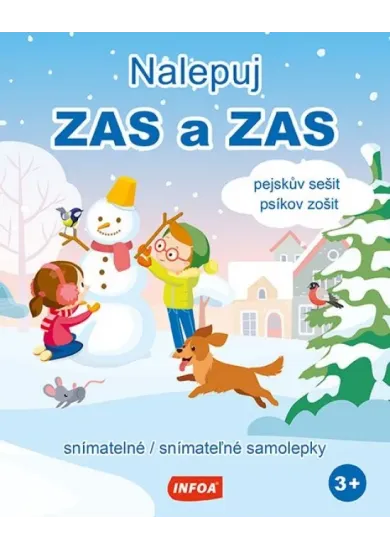 Nalepuj zas a zas - Psíkov zošit - snímatelné samolepky