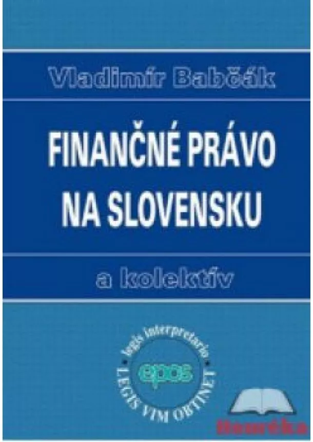 Vladimír Babčák - Finančné právo na Slovensku
