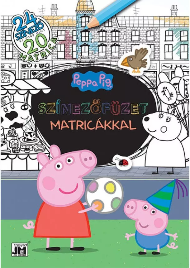 Foglalkoztató - Színezőfüzet matricákkal - Peppa malac