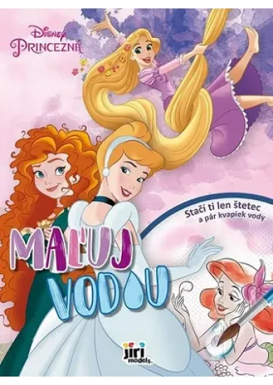 Maľuj vodou A4/ Disney Princezné
