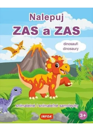 Nalepuj zas a zas - Dionosaury - snímatelné samolepky