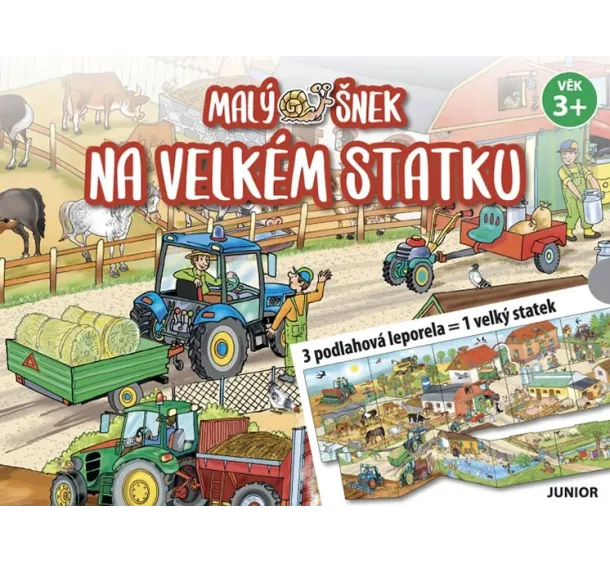 Malý šnek na velkém statku - 3 podlahová leporela = 1 velký statek