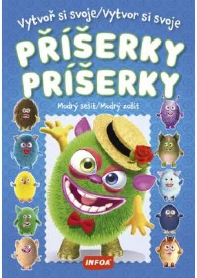 Vytvoř si svoje příšerky-Vytvor si svoje príšerky - Modrý zošit so samolepkami
