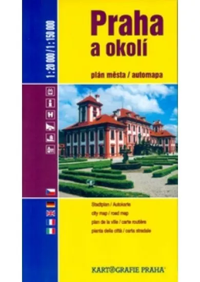 Praha a okolí plán města/automapa 1:20 0