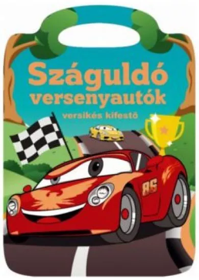 Száguldó versenyautók - Versikés kifestő