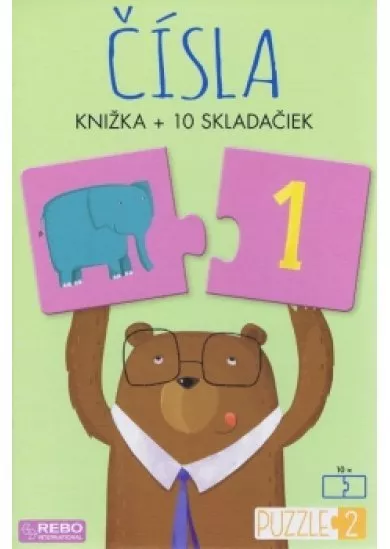 Čísla - knižka + 10 skladačiek