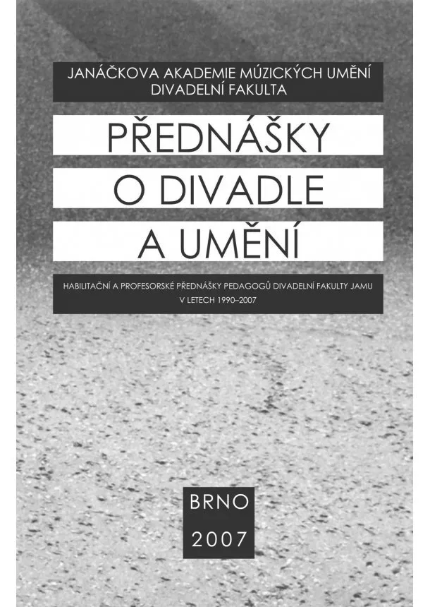 Kolektiv - Přednášky o divadle a umění