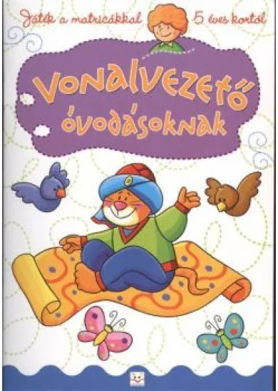 Vonalvezető óvodásoknak /Játék a matricákkal, 5 éves kortól