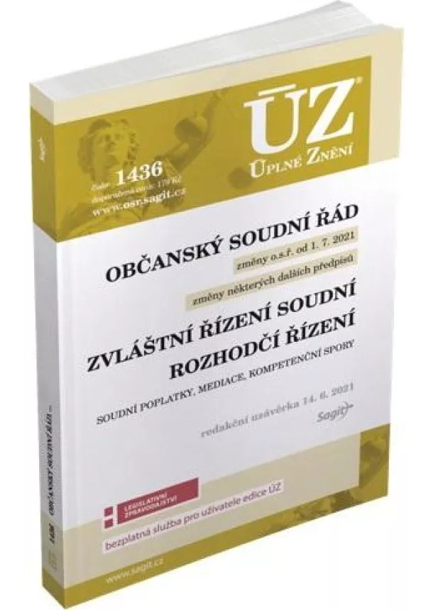 ÚZ 1436 Občanský soudní řád, Zvláštní řízení soudní, Rozhodčí řízení, Soudní poplatky, Mediace