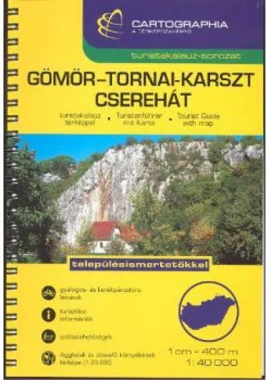 Gömör - Tornai-karszt, Cserhát turistakalauz (1:40 000) /Turistakalauz-sorozat