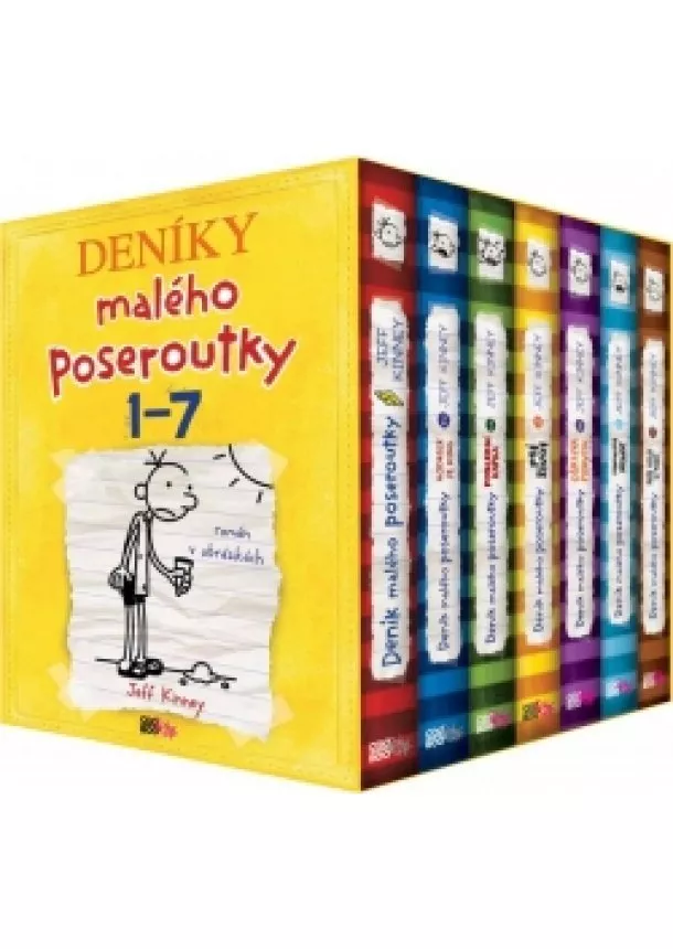 Jeff Kinney - Deník malého poseroutky BOX 1-7