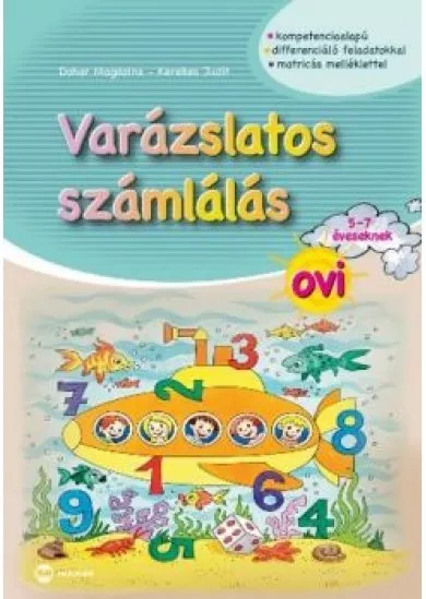 Varázslatos számlálás ovi 5-7 éveseknek /Matricás melléklettel