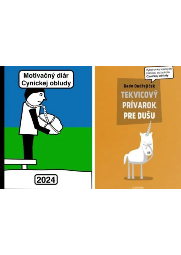 Rado Ondřejíček - Motivačný diár Cynickej obludy 2024 + Tekvicový prívarok pre dušu - Kolekcia 2 kníh