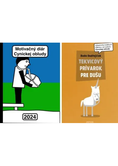 Motivačný diár Cynickej obludy 2024 + Tekvicový prívarok pre dušu - Kolekcia 2 kníh