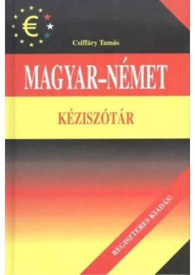 Magyar-német kéziszótár /Regiszteres kiadás