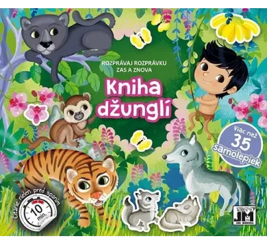 Rozprávaj rozprávku zas a znova - Kniha džunglí - viac než 35 samolepiek