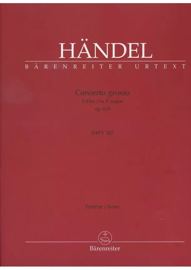 Händel - Concerto grosso op. 6/9 - F-Dur/in F major