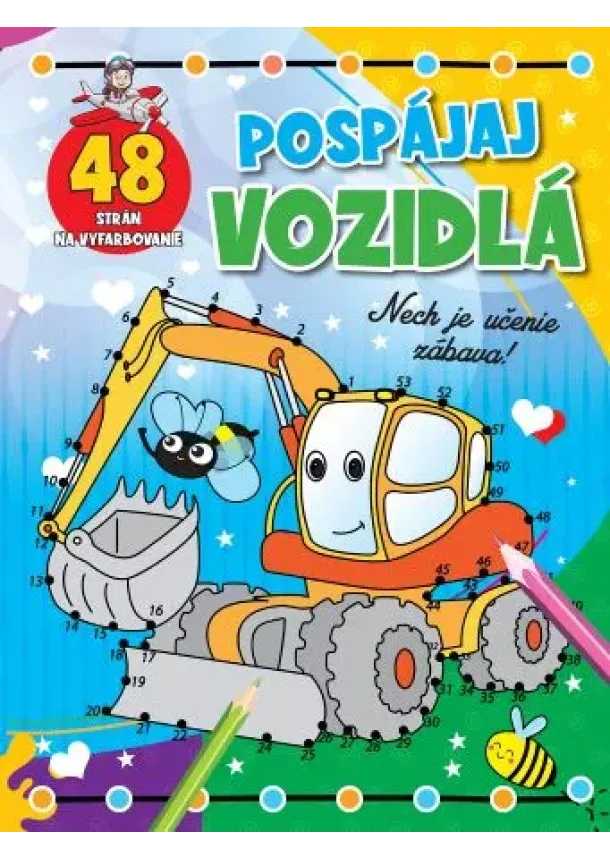 Pospájaj vozidlá - 48 strán na vyfarbovanie