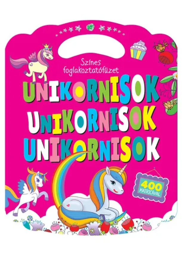 Foglalkoztató - Színes foglalkoztatófüzet unikornisokkal