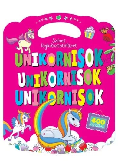 Színes foglalkoztatófüzet unikornisokkal