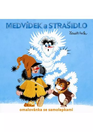 Medvídek a strašidlo - omalovánka se samolepkami