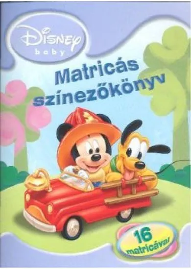 DISNEY BABY MATRICÁS SZÍNEZŐKÖNYV /16 MATRICÁVAL