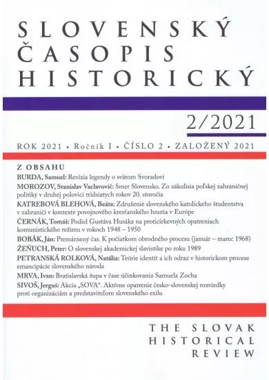 Slovenský časopis historický 2/2021