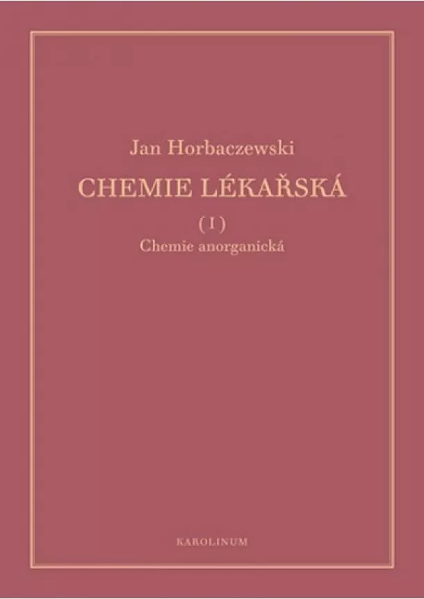 Jan Horbaczewski - Chemie lékařská