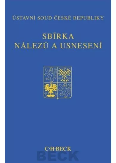 Sbírka nálezů a usnesení ÚS ČR, sv. 65 (bez CD)