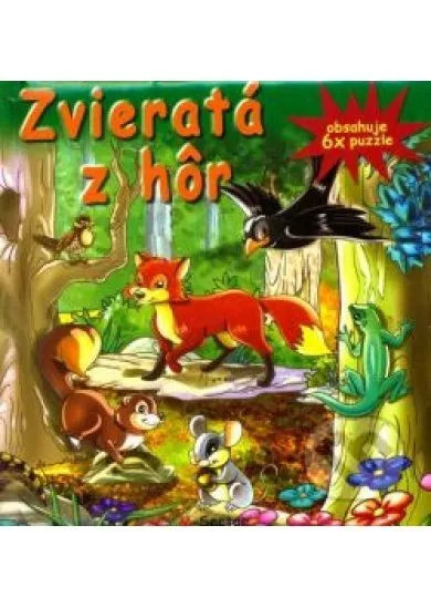 Zvieratá z hôr - kniha s puzzle