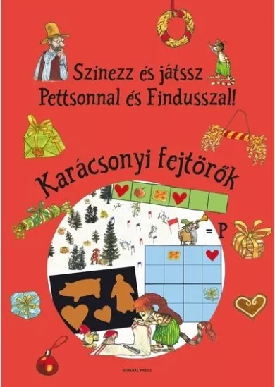 Színezz és játssz Pettsonnal és Findusszal! - Karácsonyi fejtörők §K