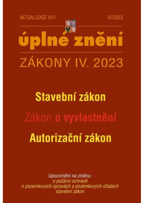 Aktualizace IV/1 2023