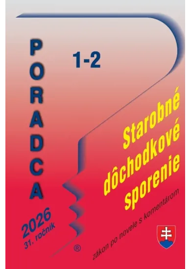 Poradca 1-2/2026. Starobné dôchodkové sporenie