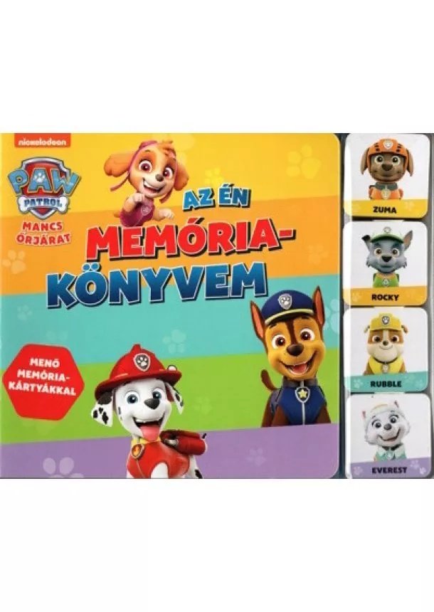 Memóriakönyv - Mancs Őrjárat: Az én memóriakönyvem - Menő memóriakártyákkal