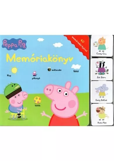 Peppa Malac: Memóriakönyv - 40 memóriakártyával
