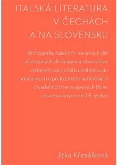 Italská literatura v Čechách a na Slovensku