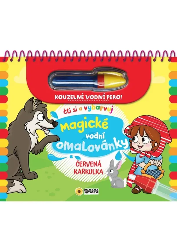 Červená karkulka - Čti a vybarvuj Magické vodní omalovánky