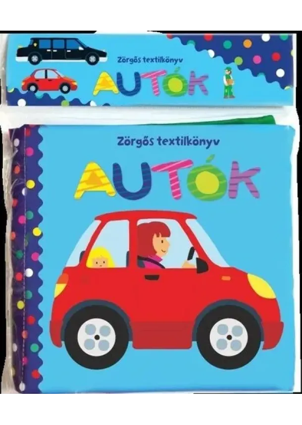 Zörgős textilkönyv - Autók