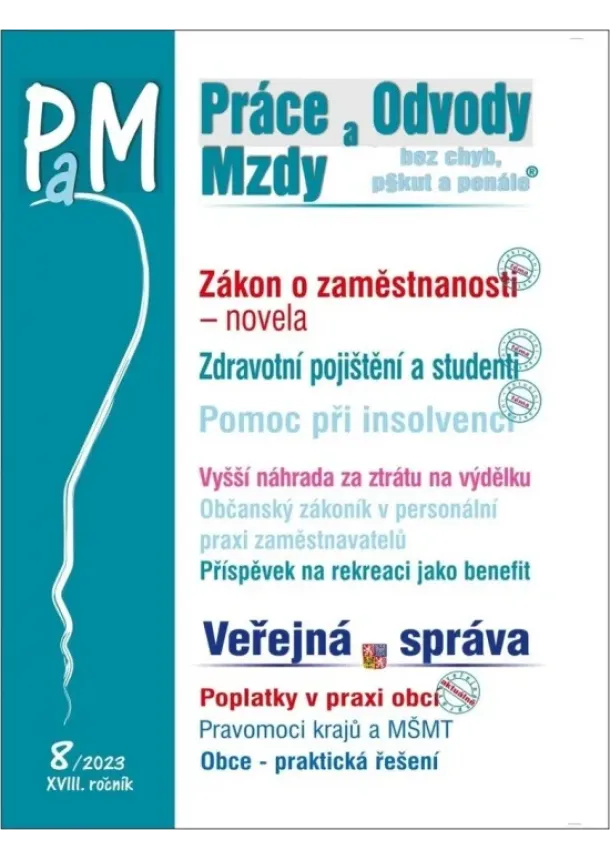 PaM 8/2023 Novela zákona o zaměstnanosti